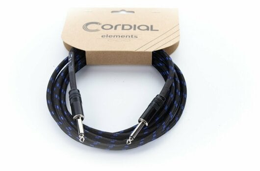 Câble pour instrument Cordial EI 1,5 PP-TWEED-BL Bleu 1,5 m Droit - Droit - 7