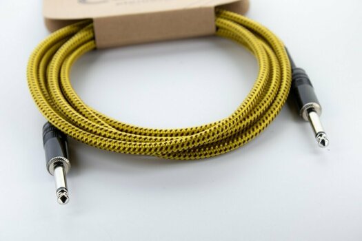 Nástrojový kabel Cordial EI 1,5 PP-TWEED-YE Žlutá 1,5 m Rovný - Rovný - 2