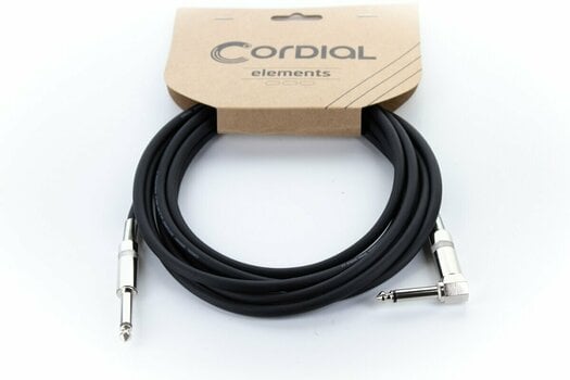 Instrument Cable Cordial EI 1,5 PR Black 1,5 m Straight - Angled - 6