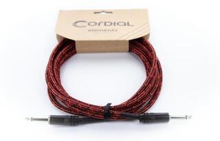 Інструментальний кабель Cordial EI 3 PP-TWEED-RD 3 м Рівний – Рівний Інструментальний кабель - 5