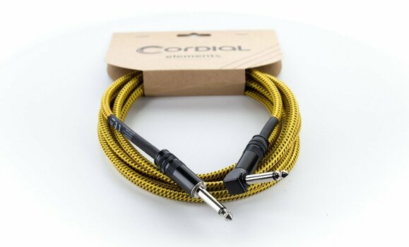 Kabel za glasbilo Cordial EI 3 PR-TWEED-YE Rumena 3 m Ravni - Kotni - 6