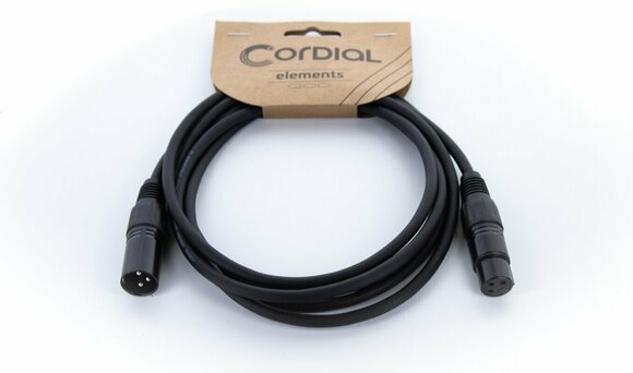 Mikrofon kábel Cordial EM 0,5 FM Fekete 0,5 m - 6