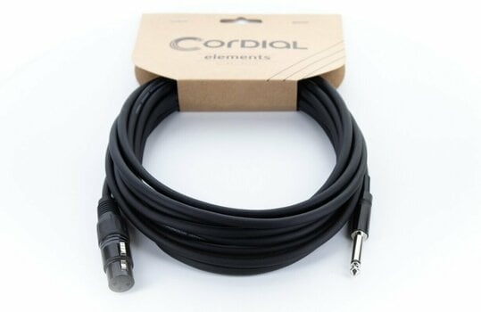 Mikrofon kábel Cordial EM 5 FP Fekete 5 m - 6