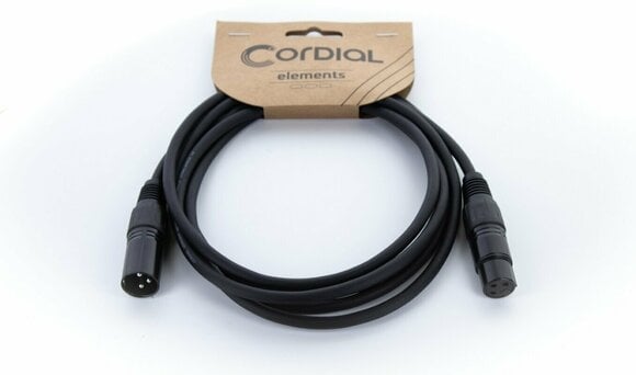 Cablu complet pentru microfoane Cordial EM 7,5 FM Negru 7,5 m - 6