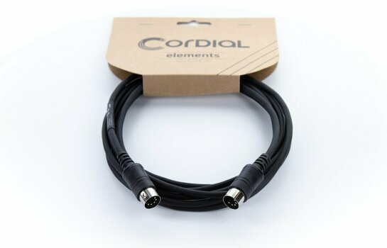 MIDI kábel Cordial ED 0,5 AA Čierna 0,5 m - 5