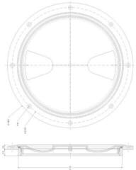 Pokrovi in vrata Osculati Inspection Hatch 203mm Pokrovi in vrata - 1