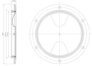 Pokrovi in vrata Osculati Inspection Hatch 152mm Pokrovi in vrata - 1