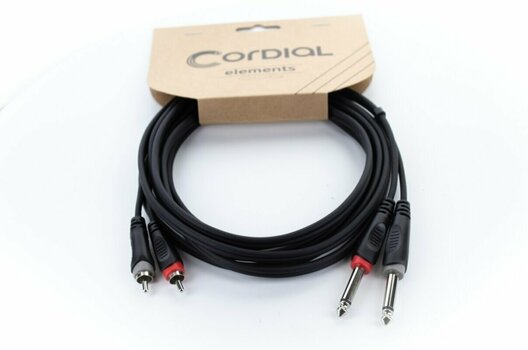 Audió kábel Cordial EU 1,5 PC 1,5 m Audió kábel - 2