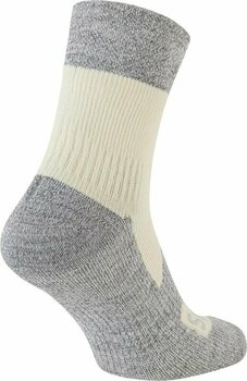 Cyklo ponožky Sealskinz Bircham Waterproof All Weather Ankle Length Sock Cream/Grey Marl L Cyklo ponožky - 2