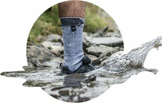 Cycling Socks Sealskinz Bircham Waterproof All Weather Ankle Length Sock Rose/Grey Marl XL Cycling Socks - 3