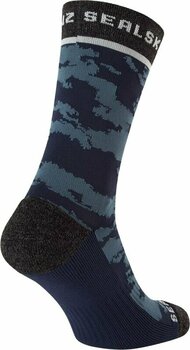 Cyklo ponožky Sealskinz Reepham Mid Length Jacquard Active Sock Navy/Grey/Cream S/M Cyklo ponožky - 2