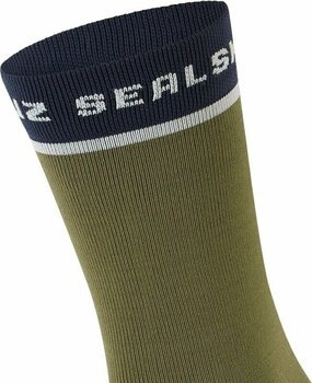 Fietssokken Sealskinz Foxley Mid Length Active Sock Olive/Grey/Navy/Cream S/M Fietssokken - 3