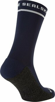 Cyklo ponožky Sealskinz Foxley Mid Length Active Sock Navy/Grey/Cream L/XL Cyklo ponožky - 2