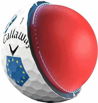 Нова топка за голф Callaway Chrome Soft 2022 Truvis Europe Team - 3