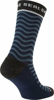 Чорапи за колоездене Sealskinz Rudham Mid Length Meteorological Active Sock Navy/Cream S/M Чорапи за колоездене - 2