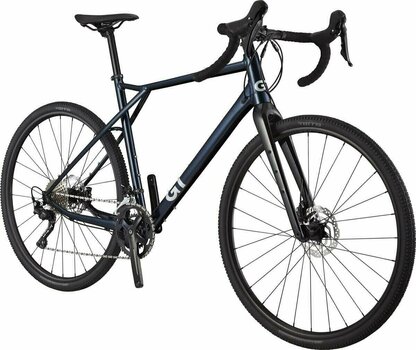 Gravel / Cyklokrosové kolo GT Grade Comp Shimano GRX RX400 Shadow Plus 2x10 Gloss Indigo/Silver S Shimano 2023 - 2