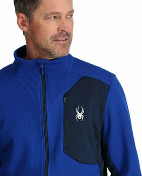 T-shirt/casaco com capuz para esqui Spyder Mens Bandit Ski Jacket Electric Blue M Casaco - 5