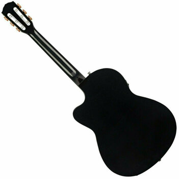 Elektro-klasszikus gitár Fender CN-140SCE Black with Case - 2