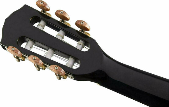 Elektro-klasszikus gitár Fender CN-140SCE Black with Case - 4