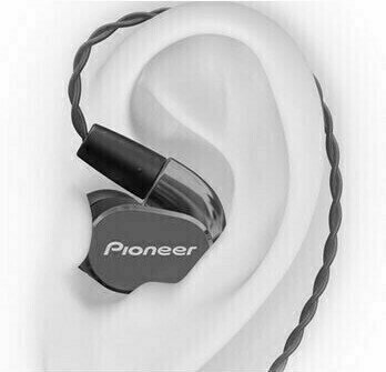 En la oreja los auriculares Pioneer SE-CH5T Negro - 3