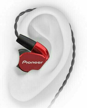 Ear Loop headphones Pioneer SE-CH5T Red-Black - 3
