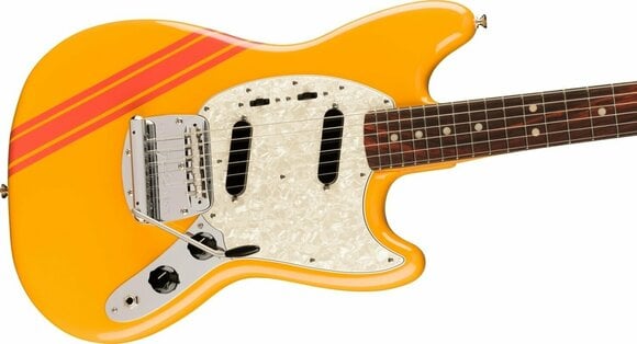 Elektromos gitár Fender Vintera II 70s Mustang RW Competition Orange - 4