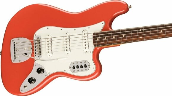 6-string Bassguitar Fender Vintera II 60s Bass VI RW Fiesta Red - 4