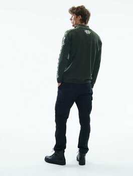 Ски тениска / Суичър Dale of Norway Geilo Mens Sweater Dark Green/Off White XL Скачач - 6