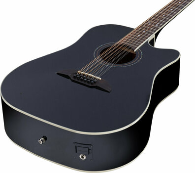 12-snarige elektrisch-akoestische gitaar Framus FD 14 S BK CE 12 Black High Polish - 5
