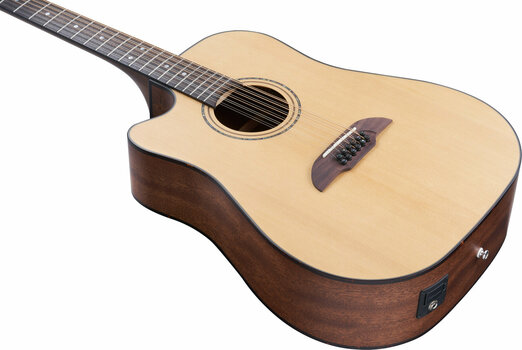 12-string Acoustic-electric Guitar Framus FD 14 SV CL2 Vintage Transparent Satin Natural Tinted - 5