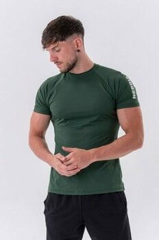 T-shirt de fitness Nebbia Sporty Fit T-Shirt Essentials Dark Green 2XL T-shirt de fitness - 2
