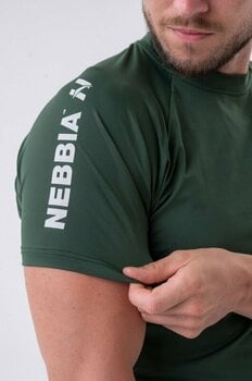 Tricouri de fitness Nebbia Sporty Fit T-Shirt Essentials Verde Închis 2XL Tricouri de fitness - 3