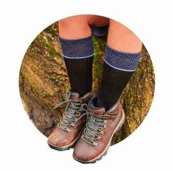 Cyklo ponožky Sealskinz Thurton Solo QuickDry Mid Length Sock Navy/Grey Marl/Cream M Cyklo ponožky - 3