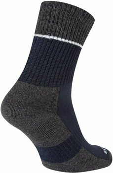 Cyklo ponožky Sealskinz Thurton Solo QuickDry Mid Length Sock Navy/Grey Marl/Cream L Cyklo ponožky - 2