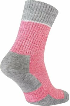 Șosete ciclism Sealskinz Thurton Solo QuickDry Mid Length Sock Pink/Light Grey Marl/Cream S Șosete ciclism - 2