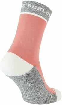 Cycling Socks Sealskinz Foxley Mid Length Women's Active Sock Pink/Light Grey/Cream L/XL Cycling Socks - 2