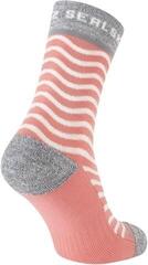 Șosete ciclism Sealskinz Rudham Mid Length Women's Meteorological Active Sock Pink/Cream/Grey - 1