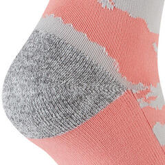 Șosete ciclism Sealskinz Reepham Mid Length Women's Jacquard Active Sock Pink/Light Grey Marl/Cream - 2