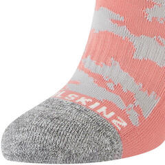 Șosete ciclism Sealskinz Reepham Mid Length Women's Jacquard Active Sock Pink/Light Grey Marl/Cream - 5