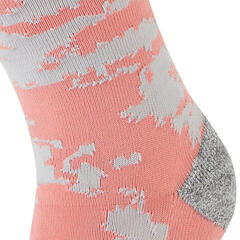 Șosete ciclism Sealskinz Reepham Mid Length Women's Jacquard Active Sock Pink/Light Grey Marl/Cream - 6