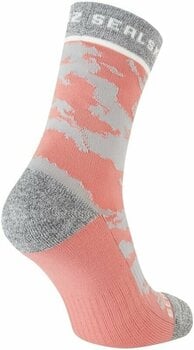 Pyöräilysukat Sealskinz Reepham Mid Length Women's Jacquard Active Sock Pink/Light Grey Marl/Cream L/XL Pyöräilysukat - 2