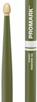 Drumsticks Pro Mark RBH565AW-GR Rebound 5A Painted Green Drumsticks - 2