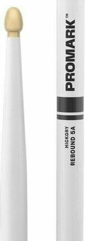 Drumsticks Pro Mark RBH565AW-WH Rebound 5A Painted White Drumsticks - 2