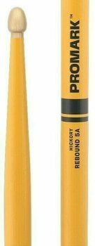 Baguettes Pro Mark RBH565AW-YW Rebound 5A Painted Yellow Baguettes - 2