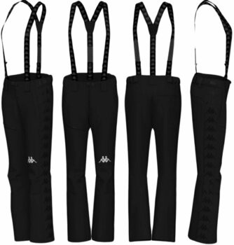 Ski Hose Kappa 6Cento 622P Mens Ski Pants Black M - 2