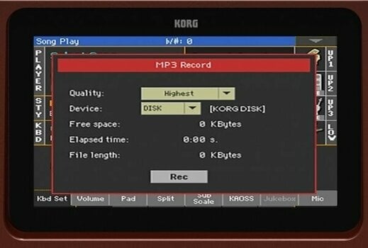Profesionálny keyboard Korg Pa700 - 17