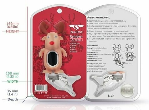 Clip stemapparaat SWIFF Reindeer Brown - 4