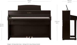 Digital Piano Kawai CA701W Digital Piano Premium Satin White - 1