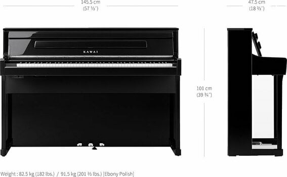 Piano digital Kawai CA901B Premium Satin Black Piano digital - 2
