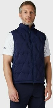 Gilet Callaway Chev Quilted Mens Vest Peacoat M - 4
